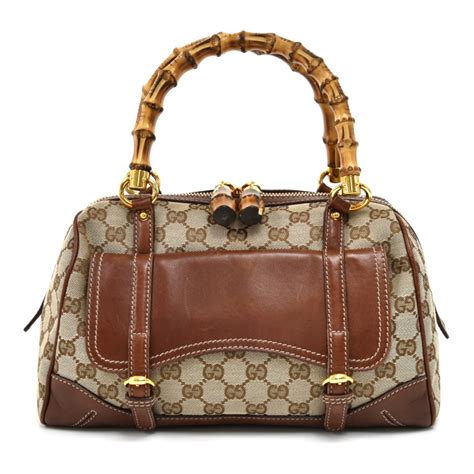 gucci bamboo boston bag|Gucci bamboo bag vintage price.